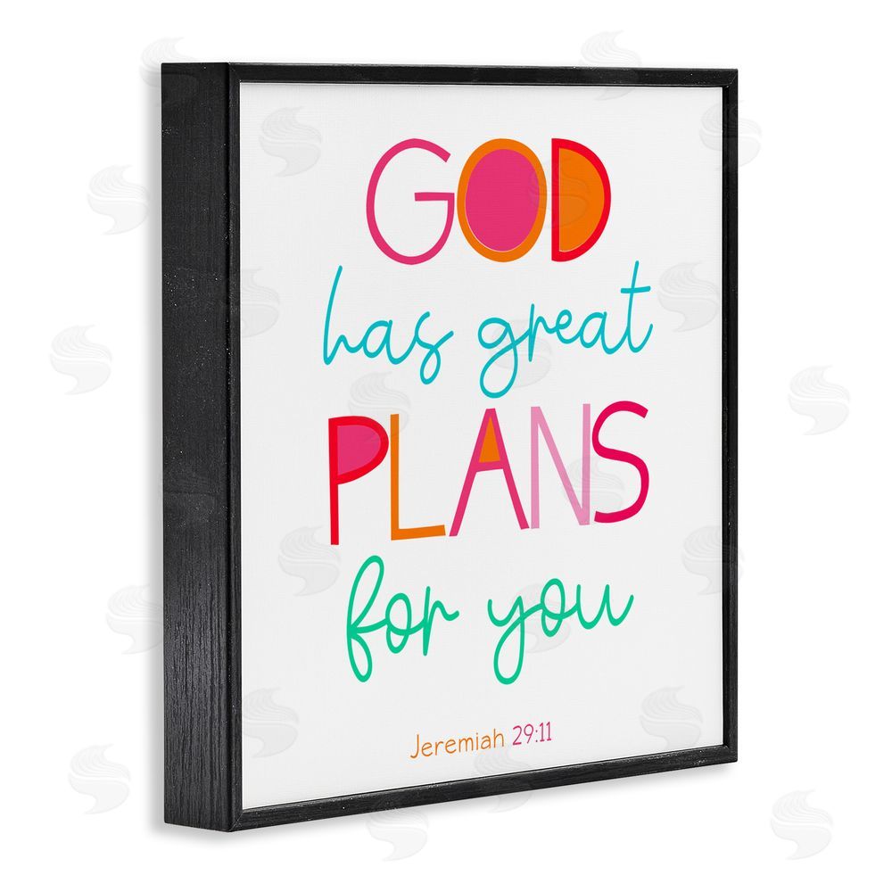 Sundance Graphics Whimsical God's Plans For You Black Framed Giclee Wall Art Print