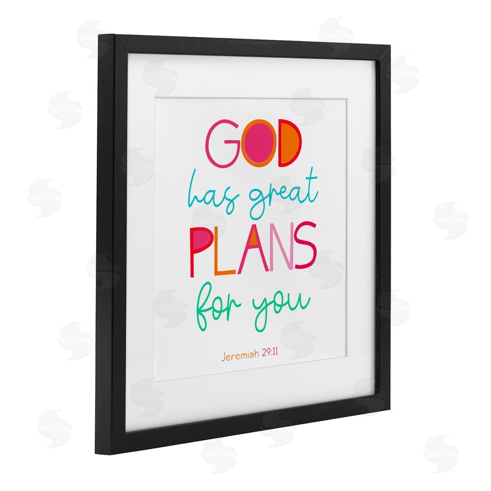 Sundance Graphics Whimsical God's Plans For You Black Framed Print Under Glass Wall Art