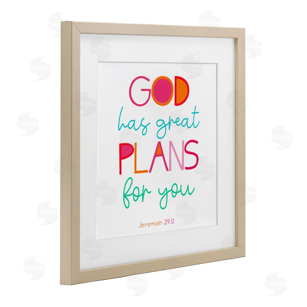 Sundance Graphics Whimsical God's Plans For You Birch Framed Print Under Glass Wall Art
