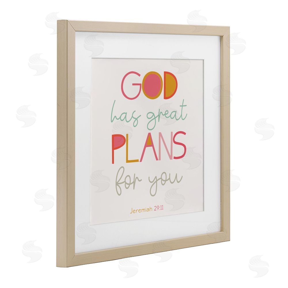Sundance Graphics God's Plans For You Birch Framed Print Under Glass Wall Art