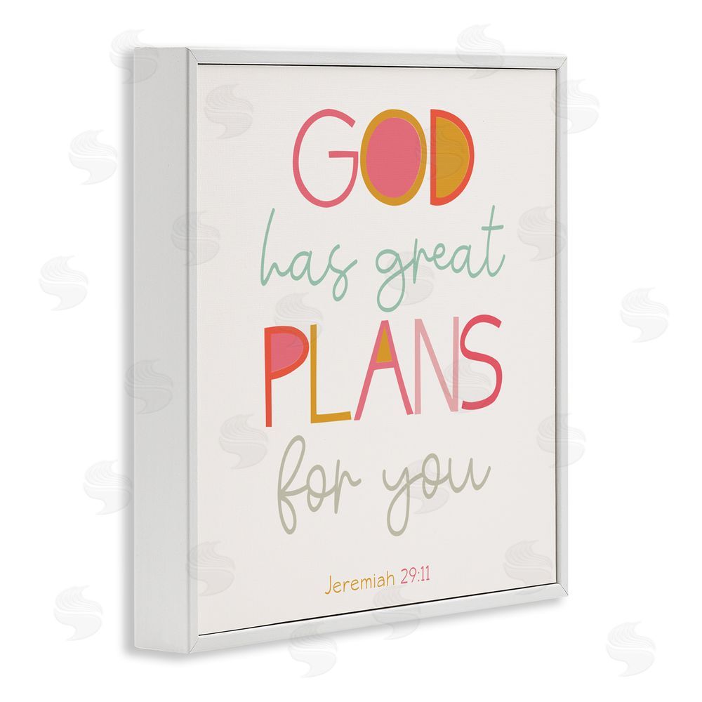 Sundance Graphics God's Plans For You White Framed Giclee Wall Art Print