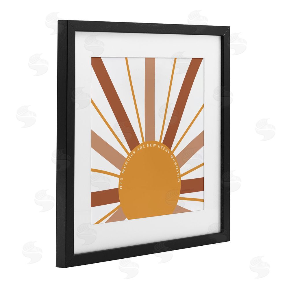 Sundance Graphics His Mercies Every Morning Black Framed Print Under Glass Wall Art