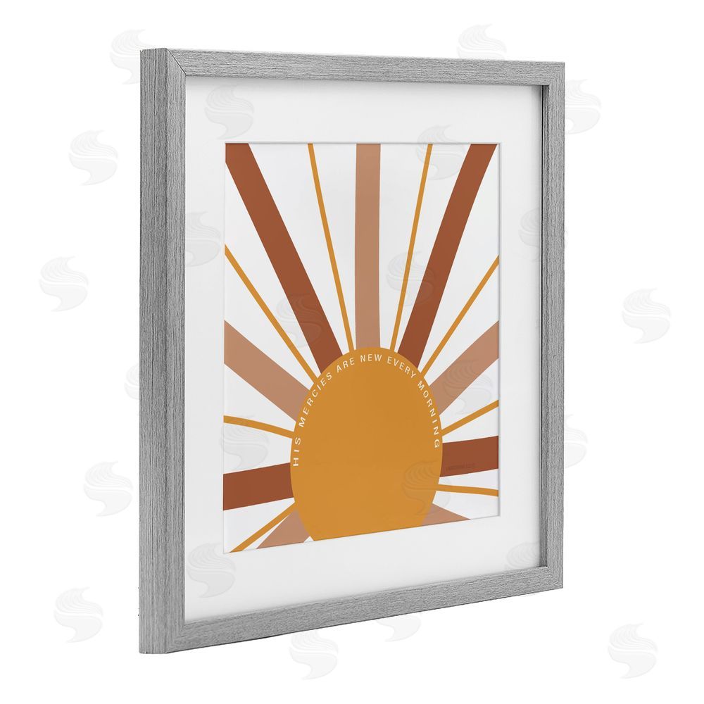 Sundance Graphics His Mercies Every Morning Gray Framed Print Under Glass Wall Art