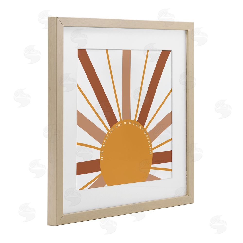 Sundance Graphics His Mercies Every Morning Birch Framed Print Under Glass Wall Art