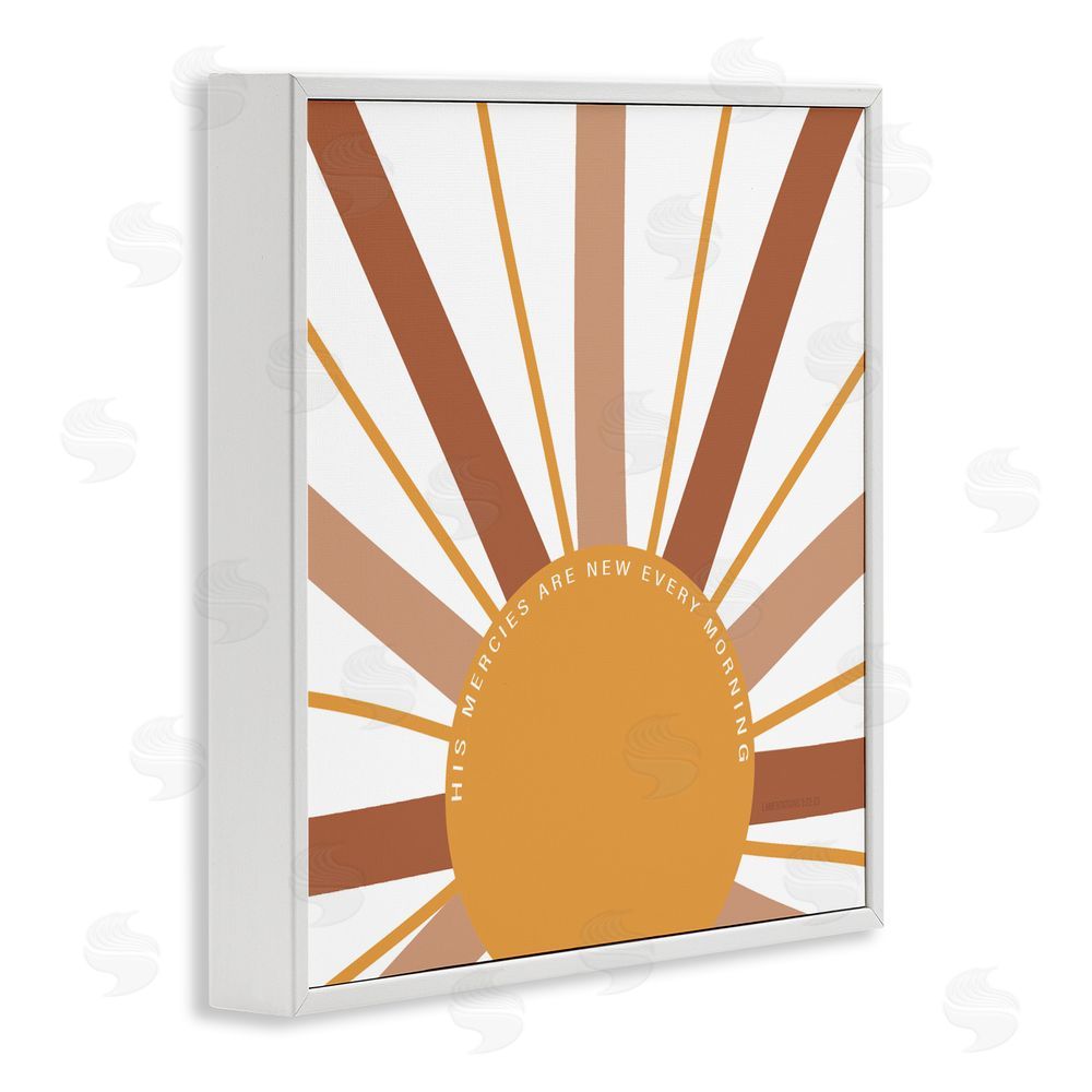 Sundance Graphics His Mercies Every Morning White Framed Giclee Wall Art Print