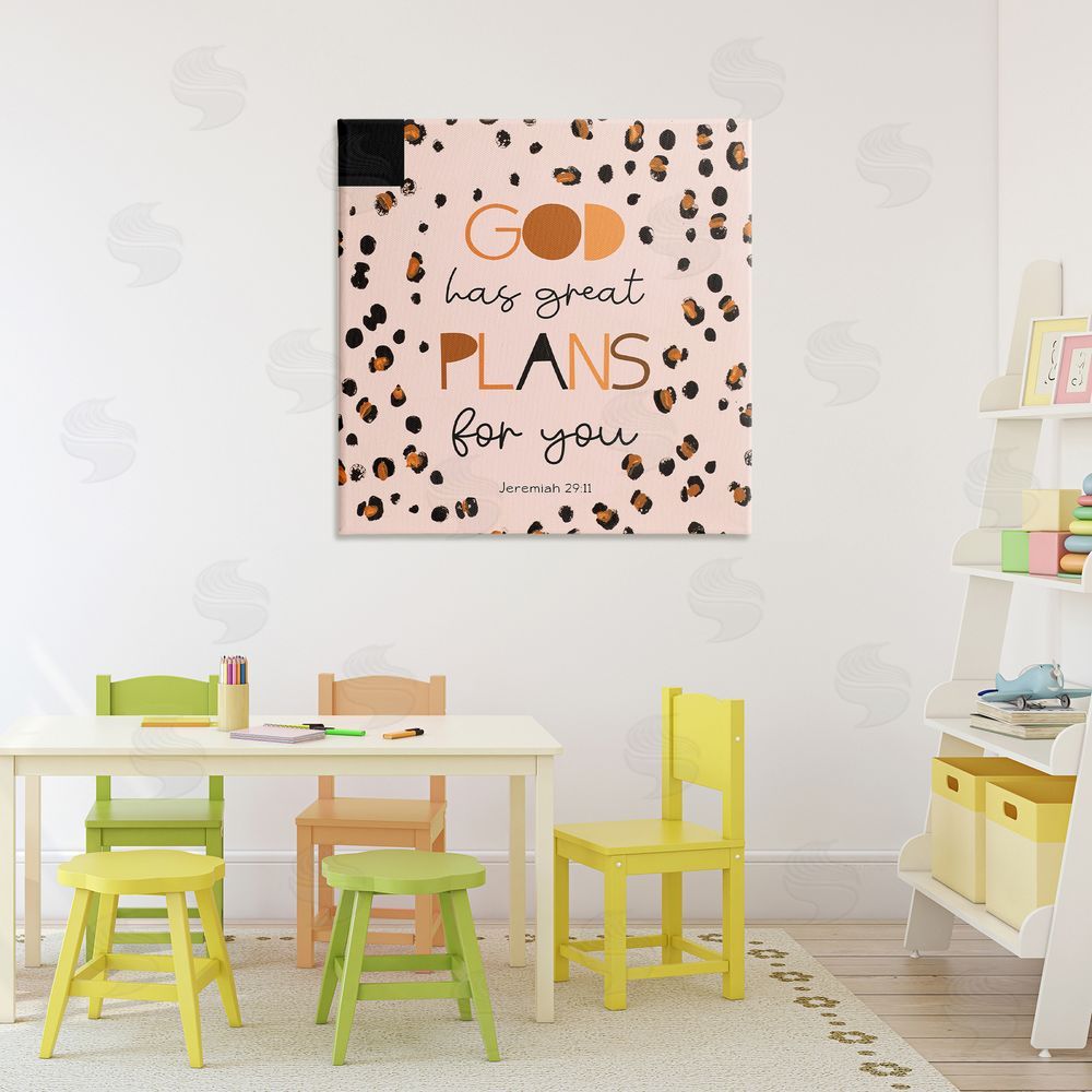 Sundance Graphics God Has Plans For You Canvas Wall Art Print in Room
