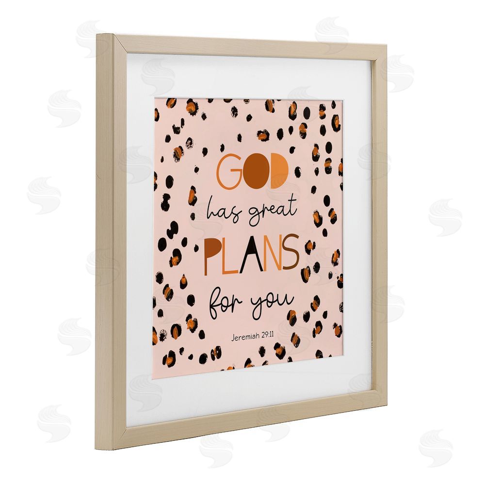 Sundance Graphics God Has Plans For You Birch Framed Print Under Glass Wall Art
