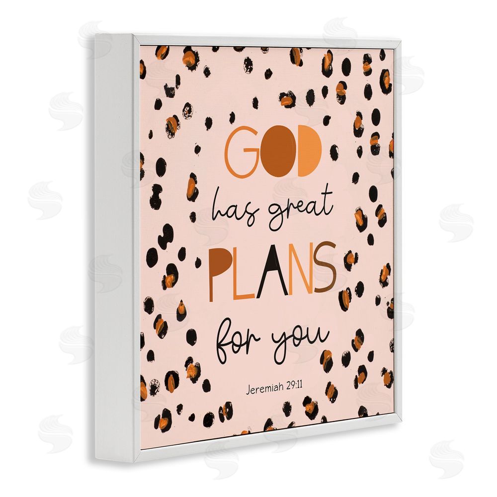 Sundance Graphics God Has Plans For You White Framed Giclee Wall Art Print