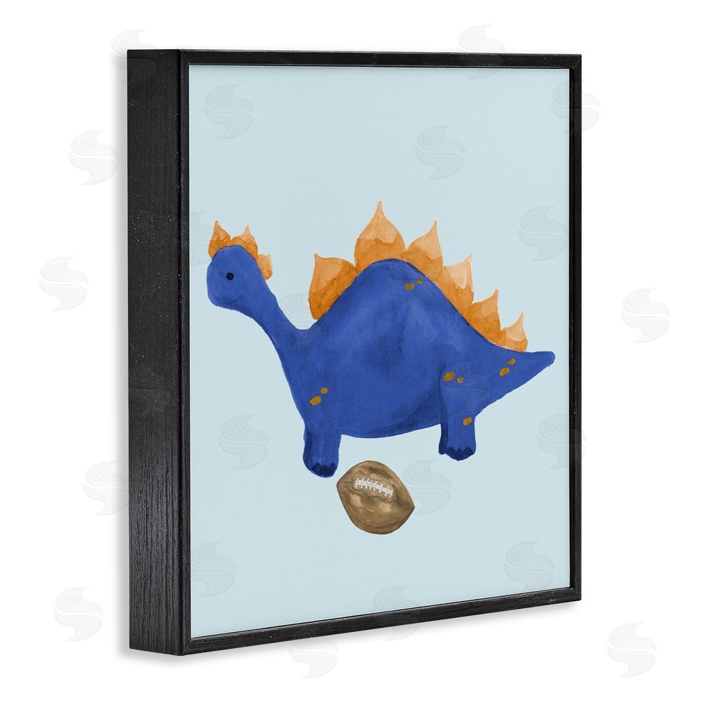 Sundance Graphics Sporty Baby Dino Black Framed Giclee Wall Art Print