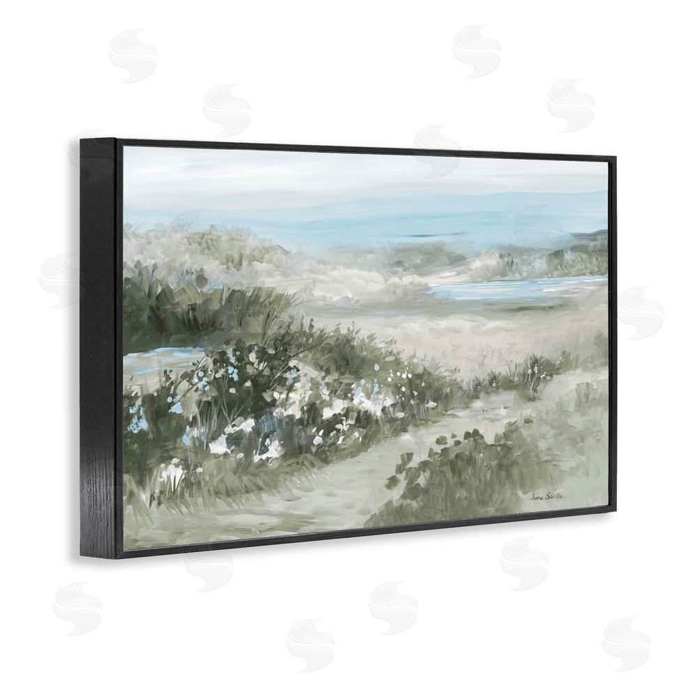 Sundance Graphics Neutral Quiet Composition Landscape Black Framed Giclee Wall Art Print