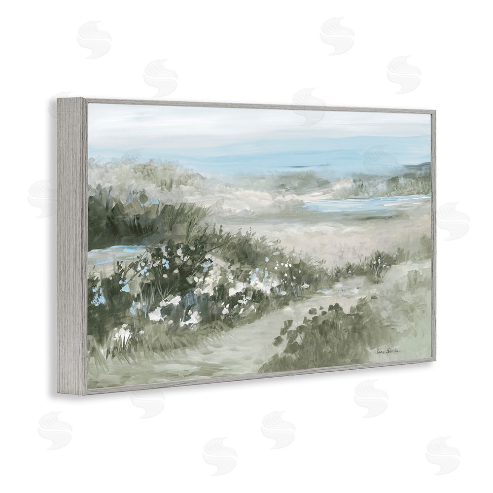 Sundance Graphics Neutral Quiet Composition Landscape Gray Framed Giclee Wall Art Print
