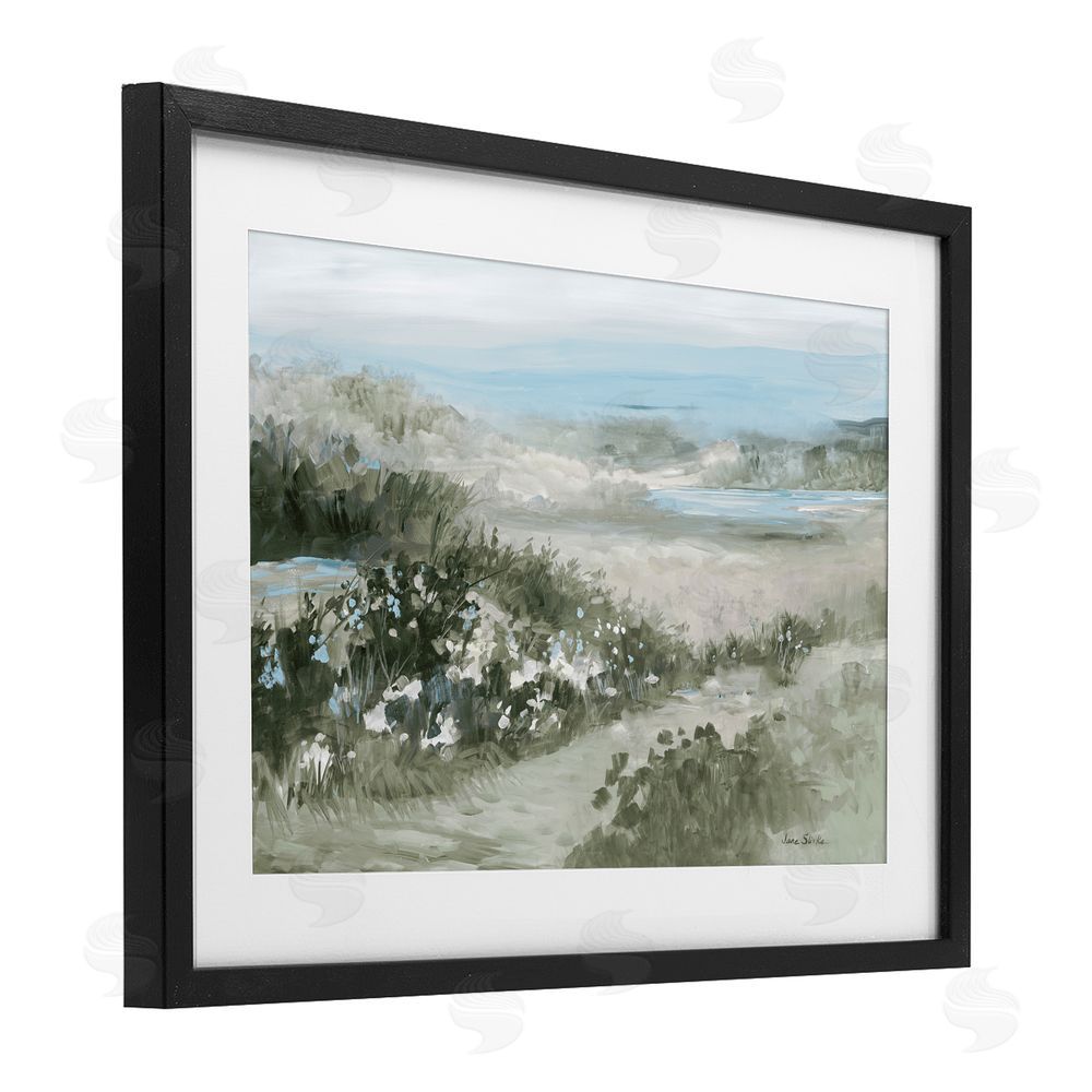 Sundance Graphics Neutral Quiet Composition Landscape Black Framed Print Under Glass Wall Art