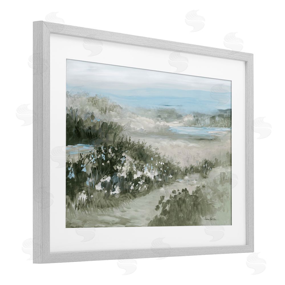Sundance Graphics Neutral Quiet Composition Landscape Gray Framed Print Under Glass Wall Art