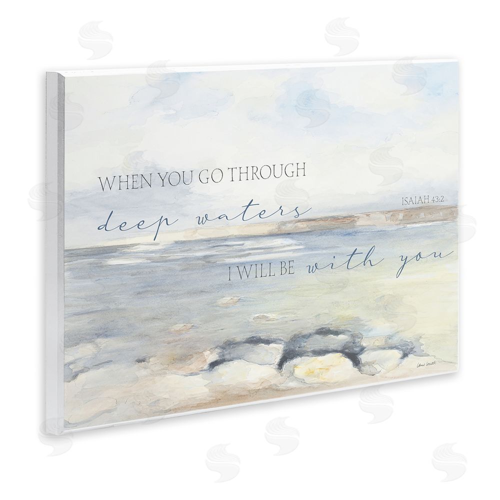 Sundance Graphics Deep Waters Isaiah 43:2 Wall Plaque Printed Art