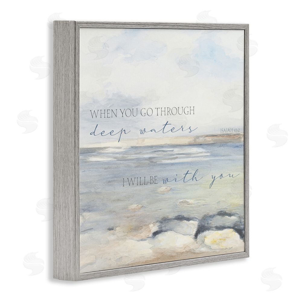 Sundance Graphics Deep Waters with You Gray Framed Giclee Wall Art Print
