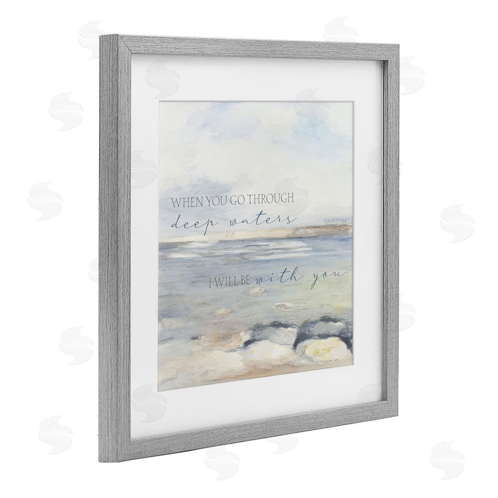 Sundance Graphics Deep Waters with You Gray Framed Print Under Glass Wall Art