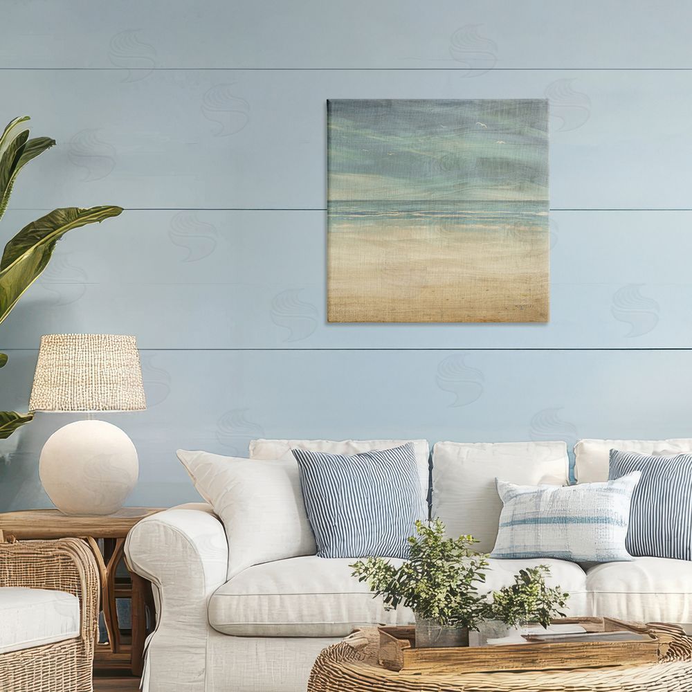 Sundance Graphics Moody Coastal Days Canvas Wall Art Print in Room