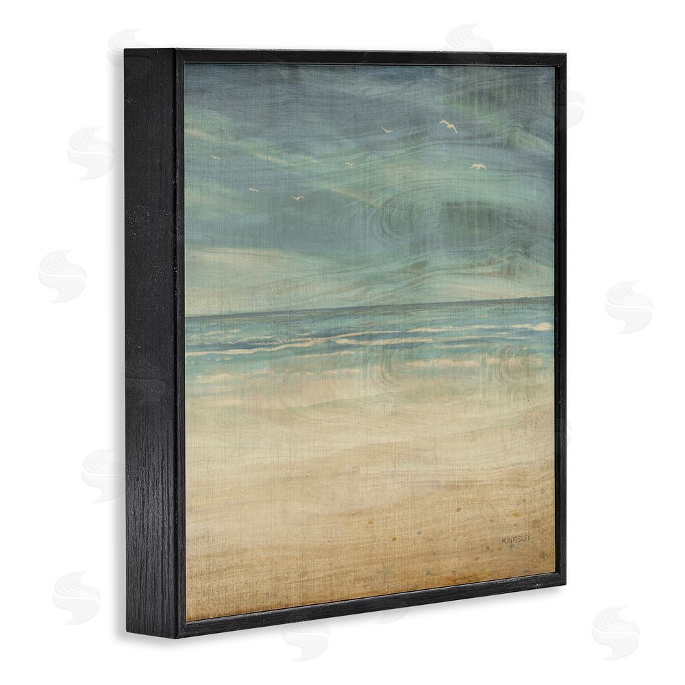 Sundance Graphics Moody Coastal Days Black Framed Giclee Wall Art Print