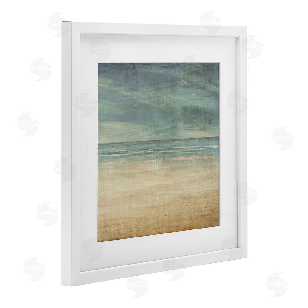 Sundance Graphics Moody Coastal Days White Framed Print Under Glass Wall Art