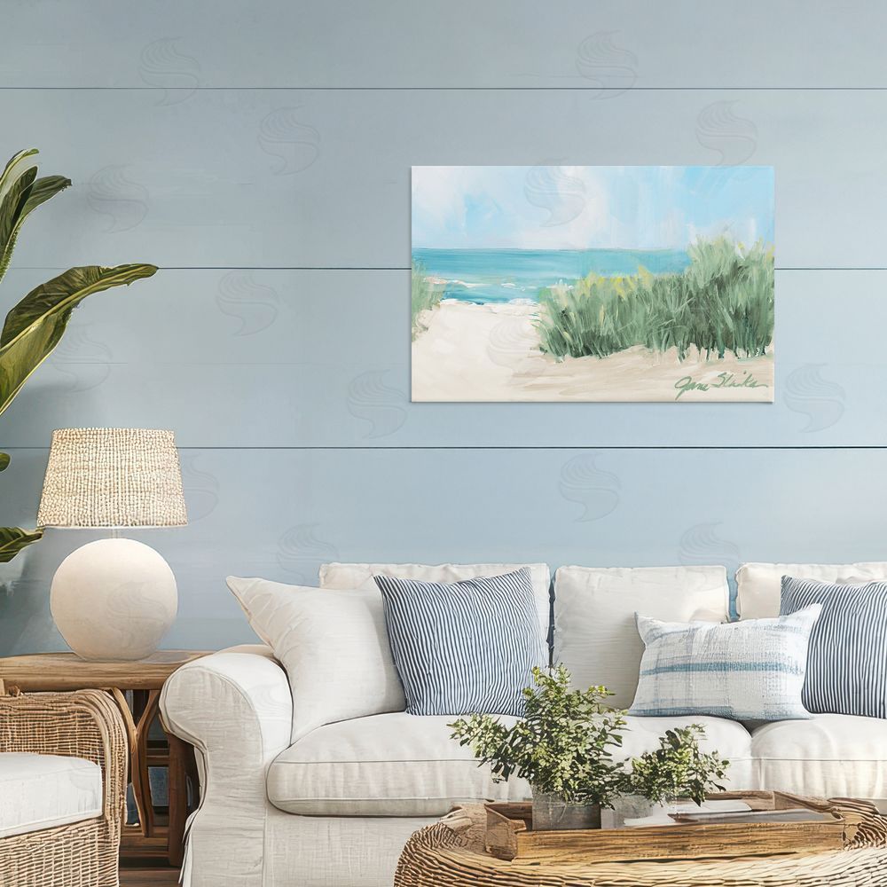 Sundance Graphics Soothing Beach Day Canvas Wall Art Print in Room