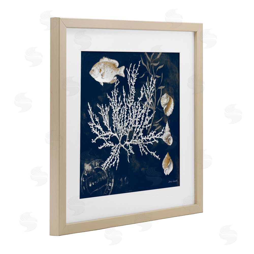 Sundance Graphics Coral Medley on Blue Birch Framed Print Under Glass Wall Art