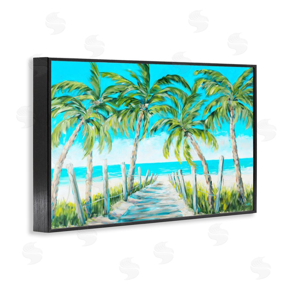 Sundance Graphics The Path To Paradise Black Framed Giclee Wall Art Print