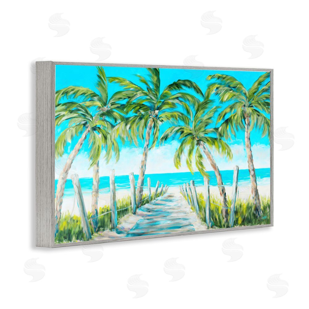 Sundance Graphics The Path To Paradise Gray Framed Giclee Wall Art Print