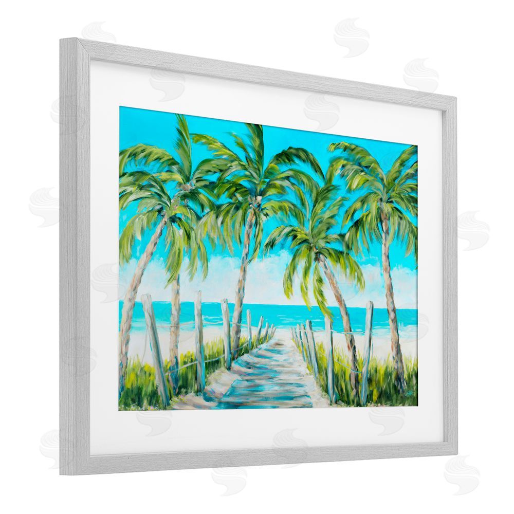 Sundance Graphics The Path To Paradise Gray Framed Print Under Glass Wall Art