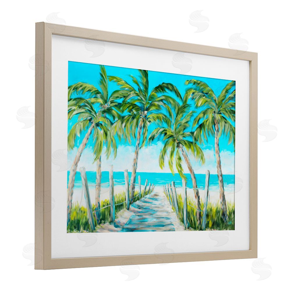 Sundance Graphics The Path To Paradise Birch Framed Print Under Glass Wall Art