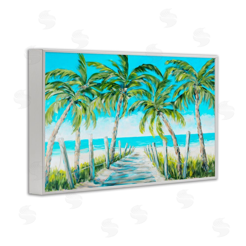 Sundance Graphics The Path To Paradise White Framed Giclee Wall Art Print