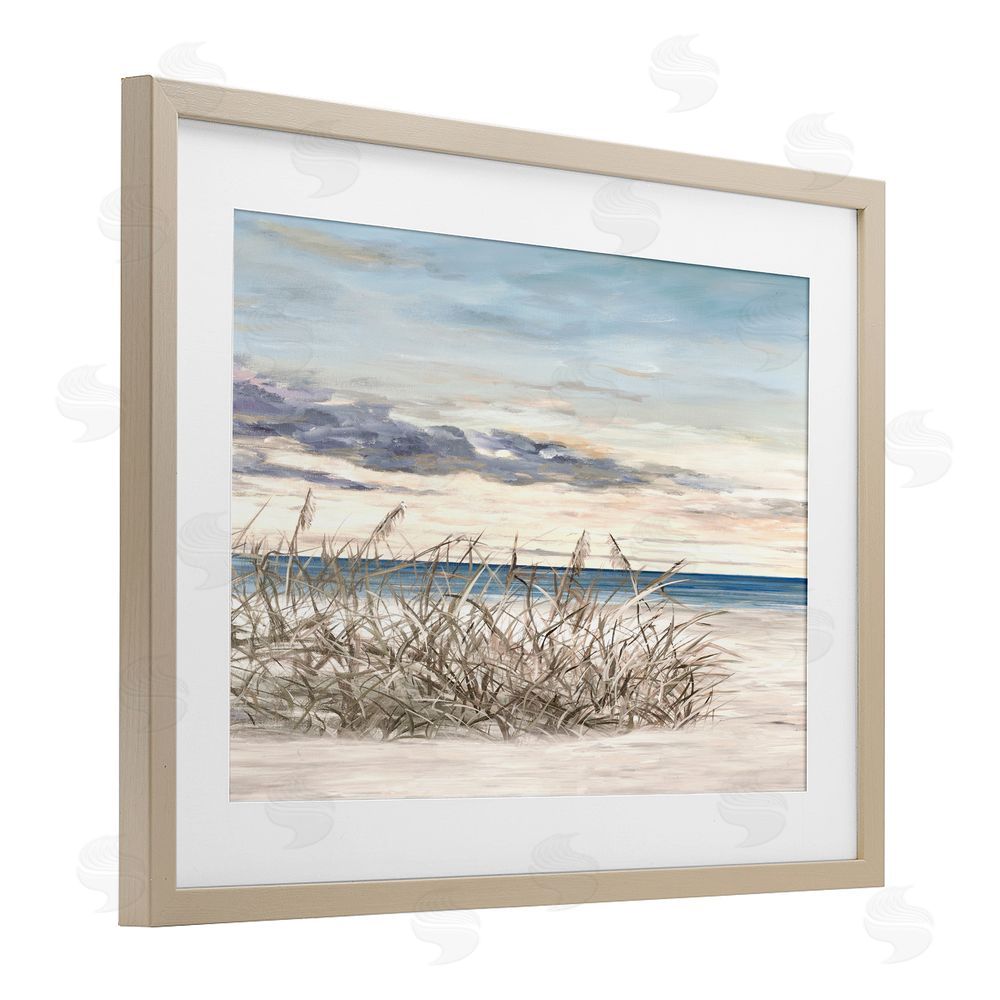 Sundance Graphics Windy Beaches Landscape Birch Framed Print Under Glass Wall Art