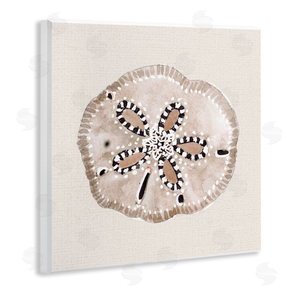Sundance Graphics Taupe & Beige Sand Dollar Wall Plaque Printed Art