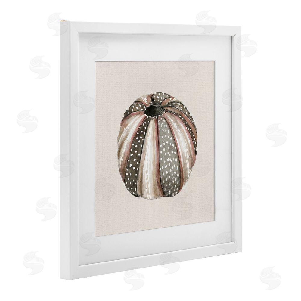 Lanie Loreth Dotted Neutral Pumpkin White Framed Print Under Glass with Mat Wall Art