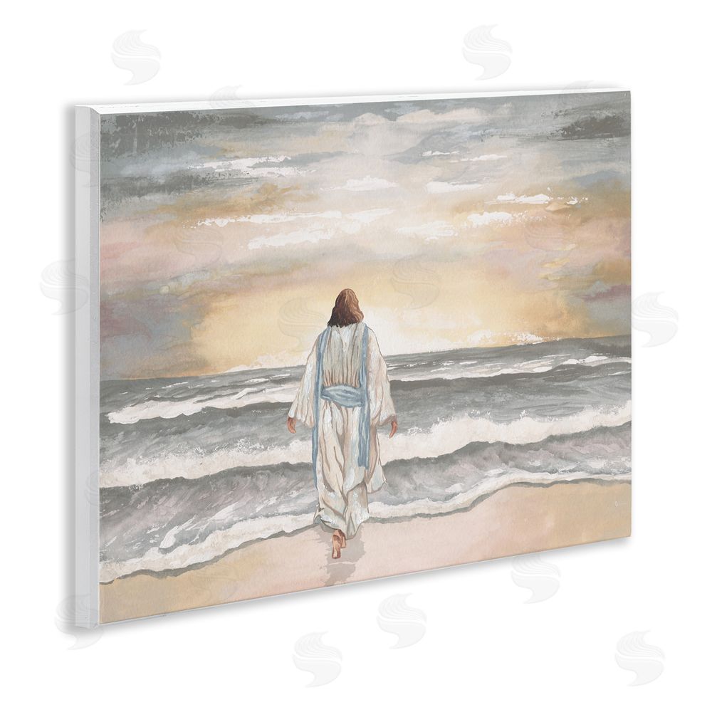 Sundance Graphics Jesus Walks The Shore Wall Plaque Printed Art