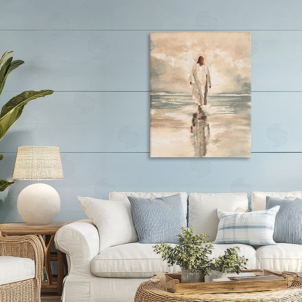 Sundance Graphics Jesus Calms The Sea Canvas Wall Art Print in Room