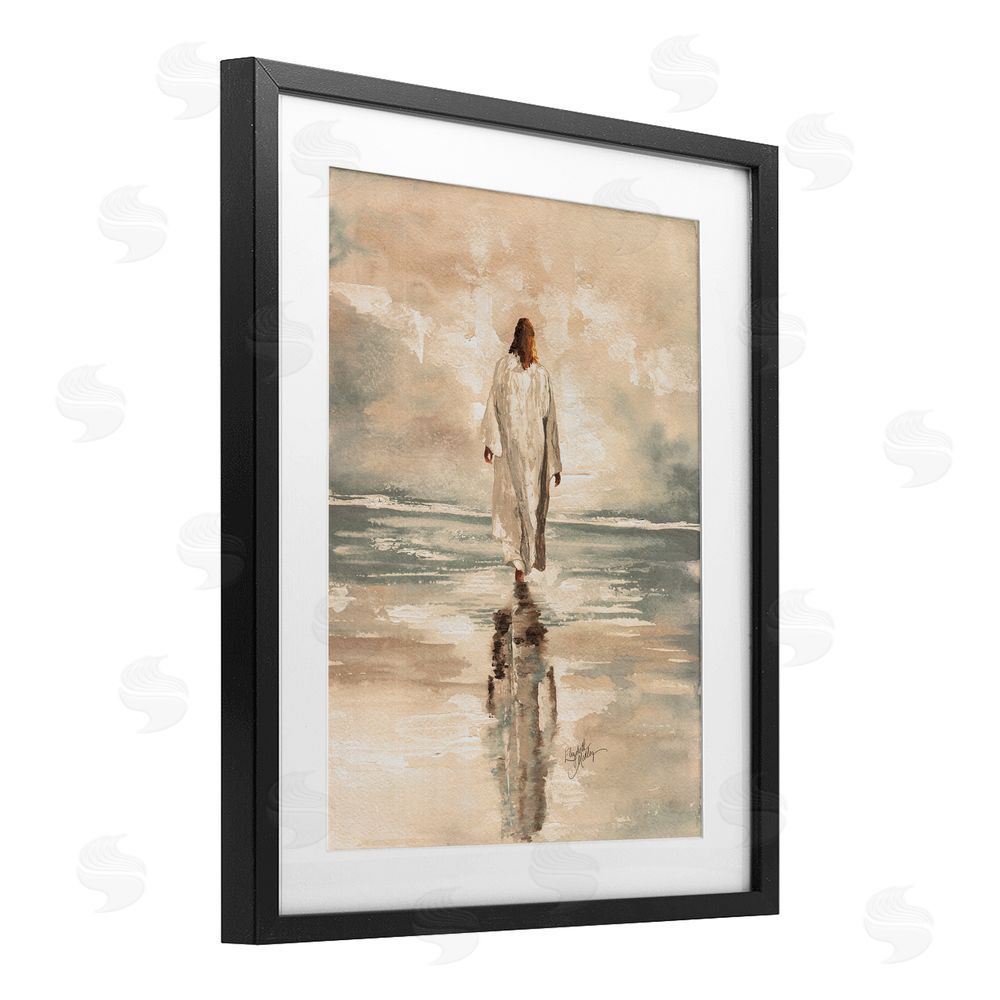Sundance Graphics Jesus Calms The Sea Black Framed Print Under Glass Wall Art