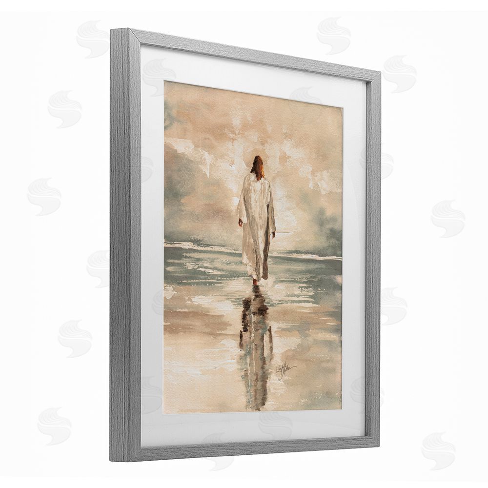 Sundance Graphics Jesus Calms The Sea Gray Framed Print Under Glass Wall Art