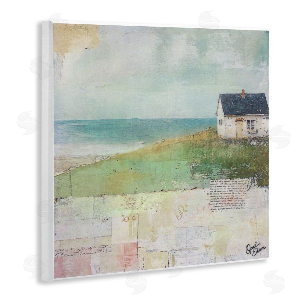 Opal Edison Quiet Place By The Coast Wall Plaque Art Print