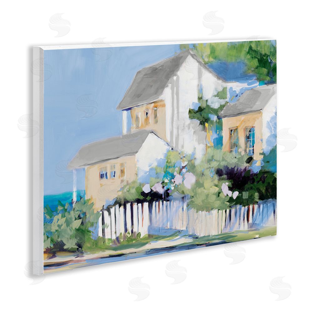 Sundance Graphics Living by the Water Cottage Wall Plaque Printed Art