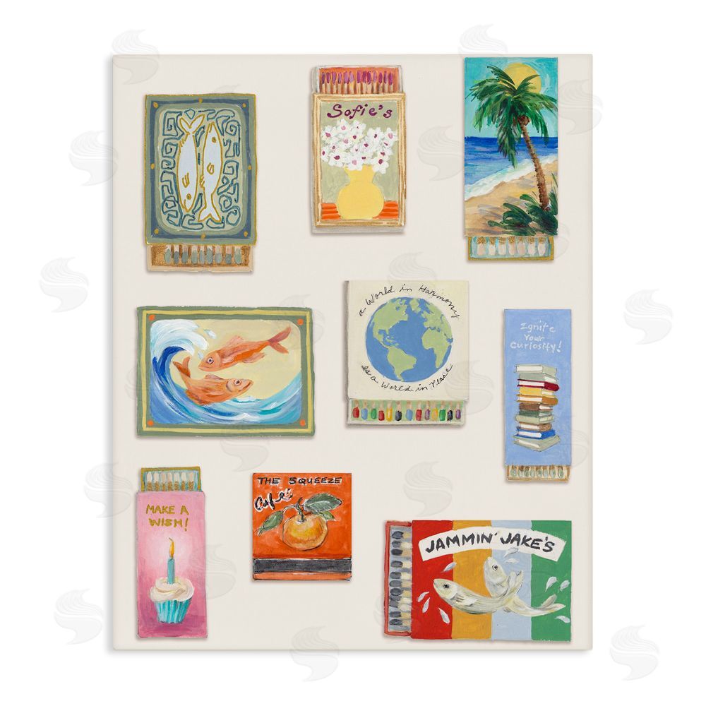Lanie Loreth World Matchbox Collection Stretched Canvas Wall Art Print
