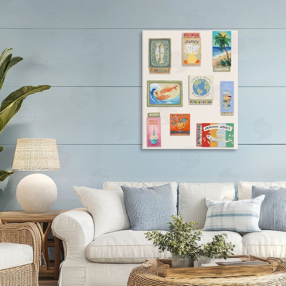 Lanie Loreth World Matchbox Collection Stretched Canvas Wall Art Print in Room