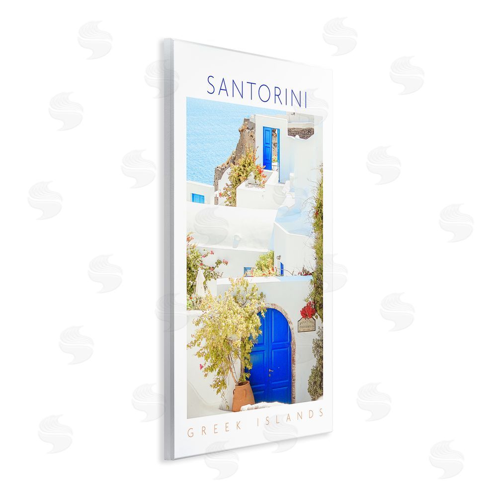 Sundance Graphics Santorini Greek Islands Wall Plaque Printed Art