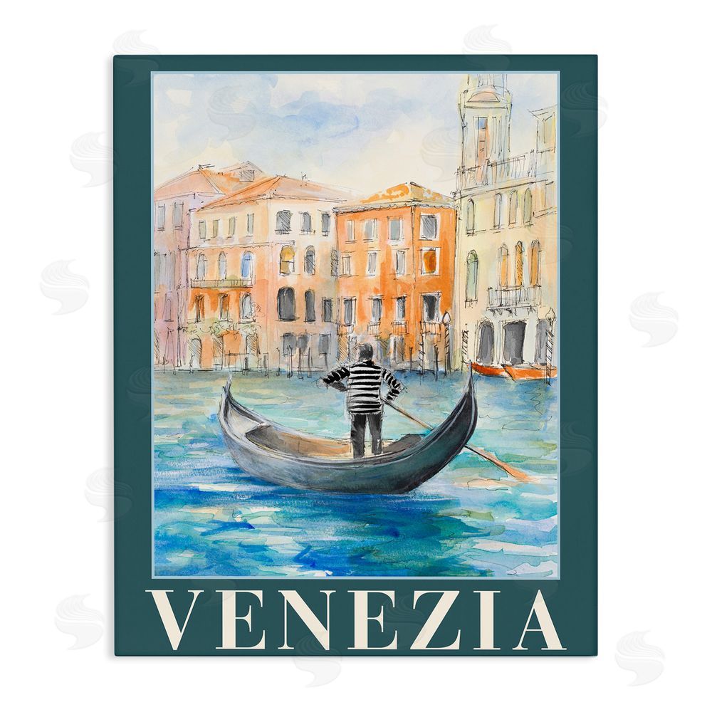 Sundance Graphics Venezia Gondola View Canvas Wall Art Print