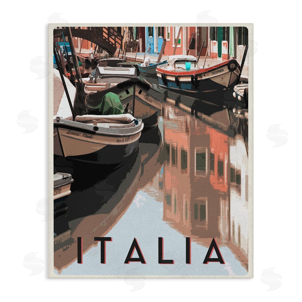 Sundance Graphics Italia Canal Poster Canvas Wall Art Print