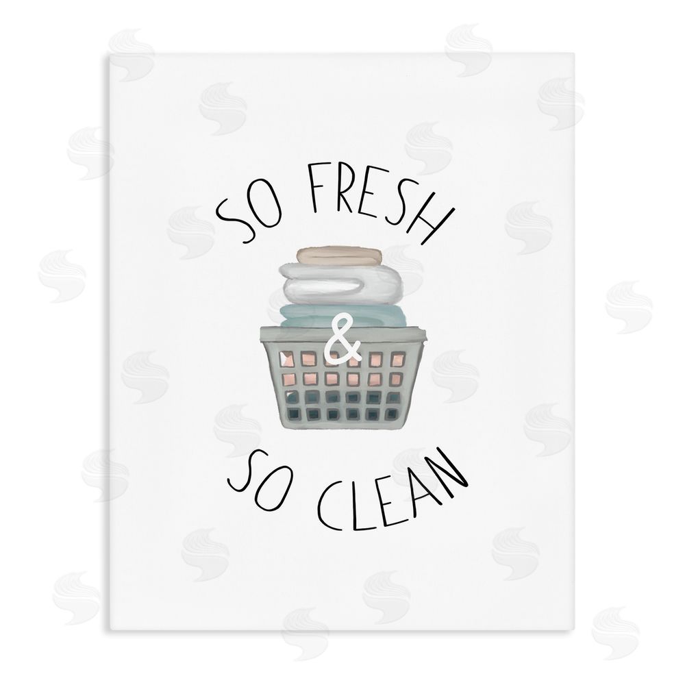 Sundance Graphics So Fresh Laundry Basket Canvas Wall Art Print