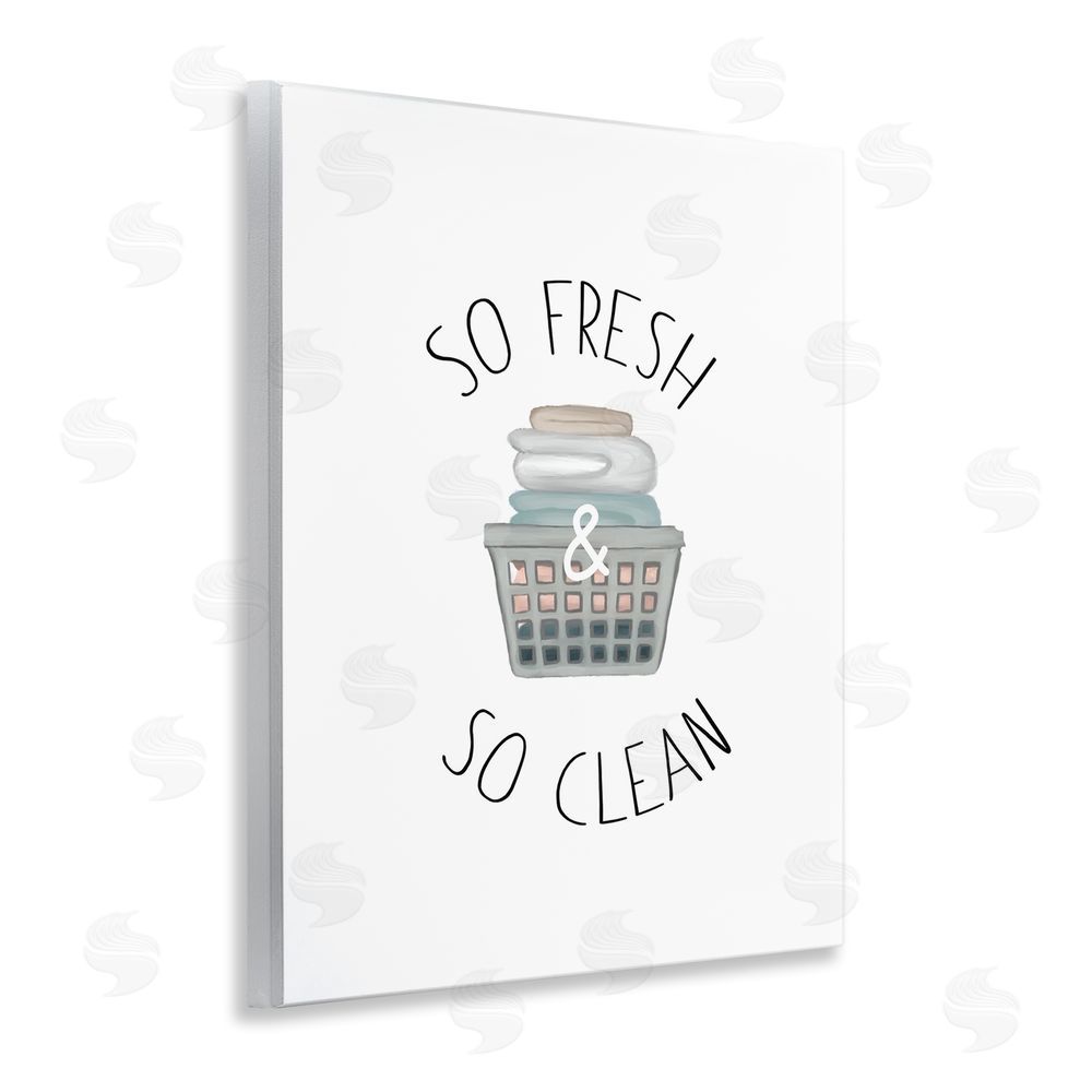 Sundance Graphics So Fresh Laundry Basket Wall Plaque Printed Art