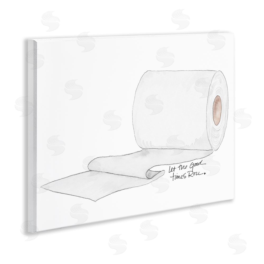 Sundance Graphics Good Times Roll Toilet Paper Wall Plaque Printed Art