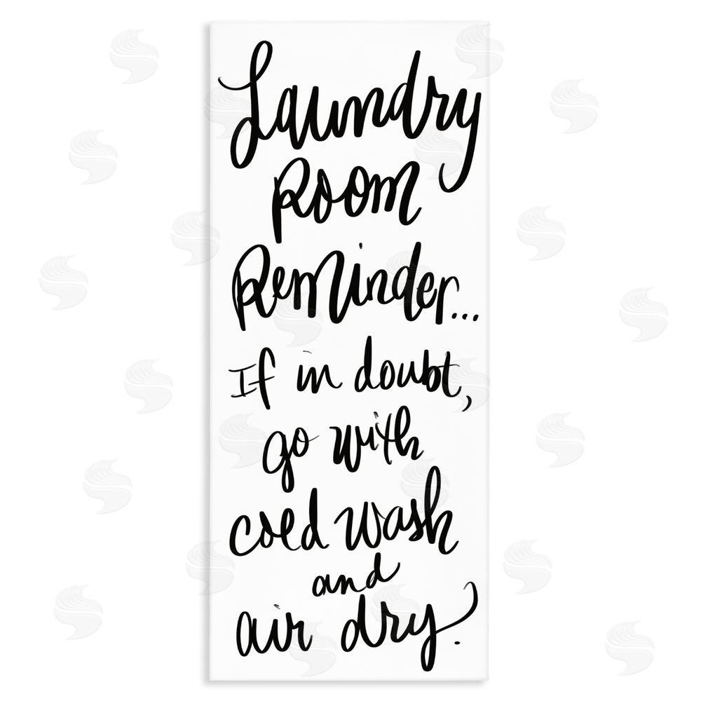 Sundance Graphics If In Doubt Laundry Tip Canvas Wall Art Print