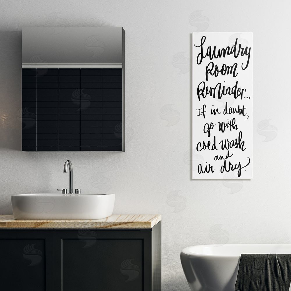 Sundance Graphics If In Doubt Laundry Tip Canvas Wall Art Print in Room