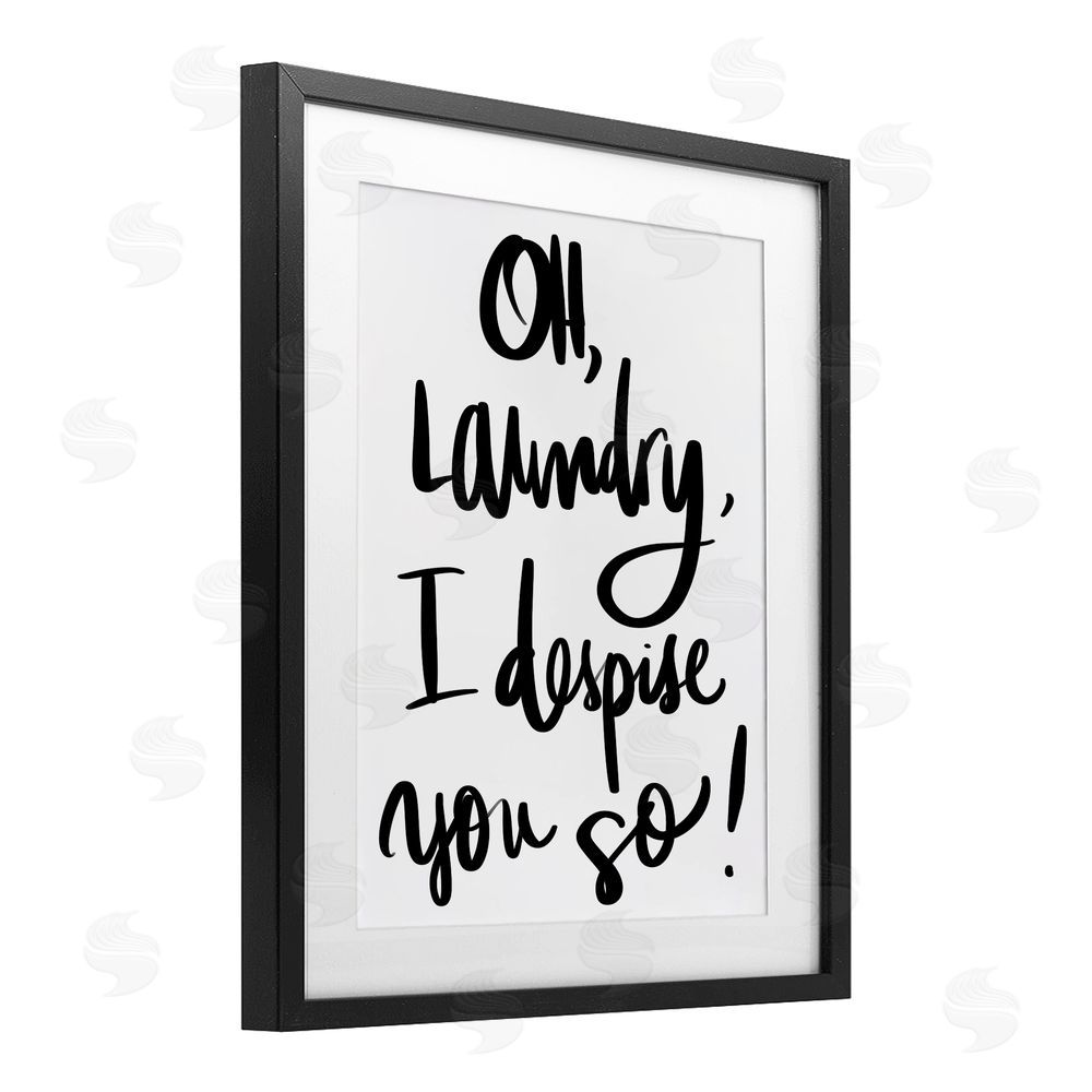 Sundance Graphics Laundry I Despise You Black Framed Print Under Glass Wall Art
